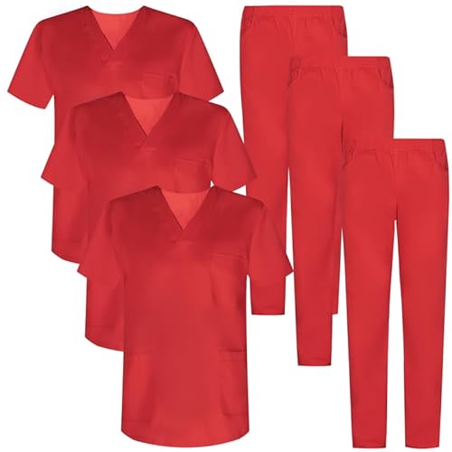 MISEMIYA Unisex Pack 3 Pcs-Uniformes Sanitarios Uni Mz-3-817-8312 3er Gesundheits, Rot, M MISEMIYA Unisex Pack 3 Pcs-Uniformes Sanitarios Uni Mz-3-817-8312 3er Gesundheits, Rot, M von MISEMIYA