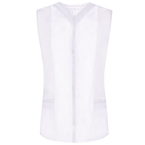 Misemiya Damen Arbeitskleidung Kz-818 Tunic Shirt, Weiß 22, M von MISEMIYA