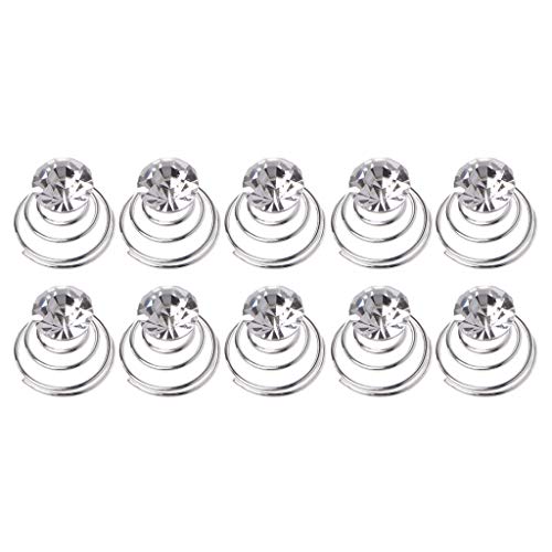 MISHITI 12PCS Braut Hochzeit Perle Haarnadeln Wirbel Twist Tiara Haarschmuck von MISHITI