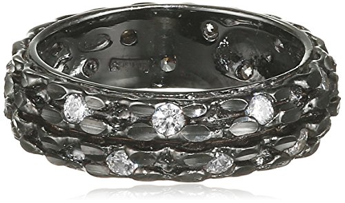 Misis Damen-Ring Tamptator 925 Silber Zirkonia weiß größenverstellbar - AN03045BB-52 von MISIS