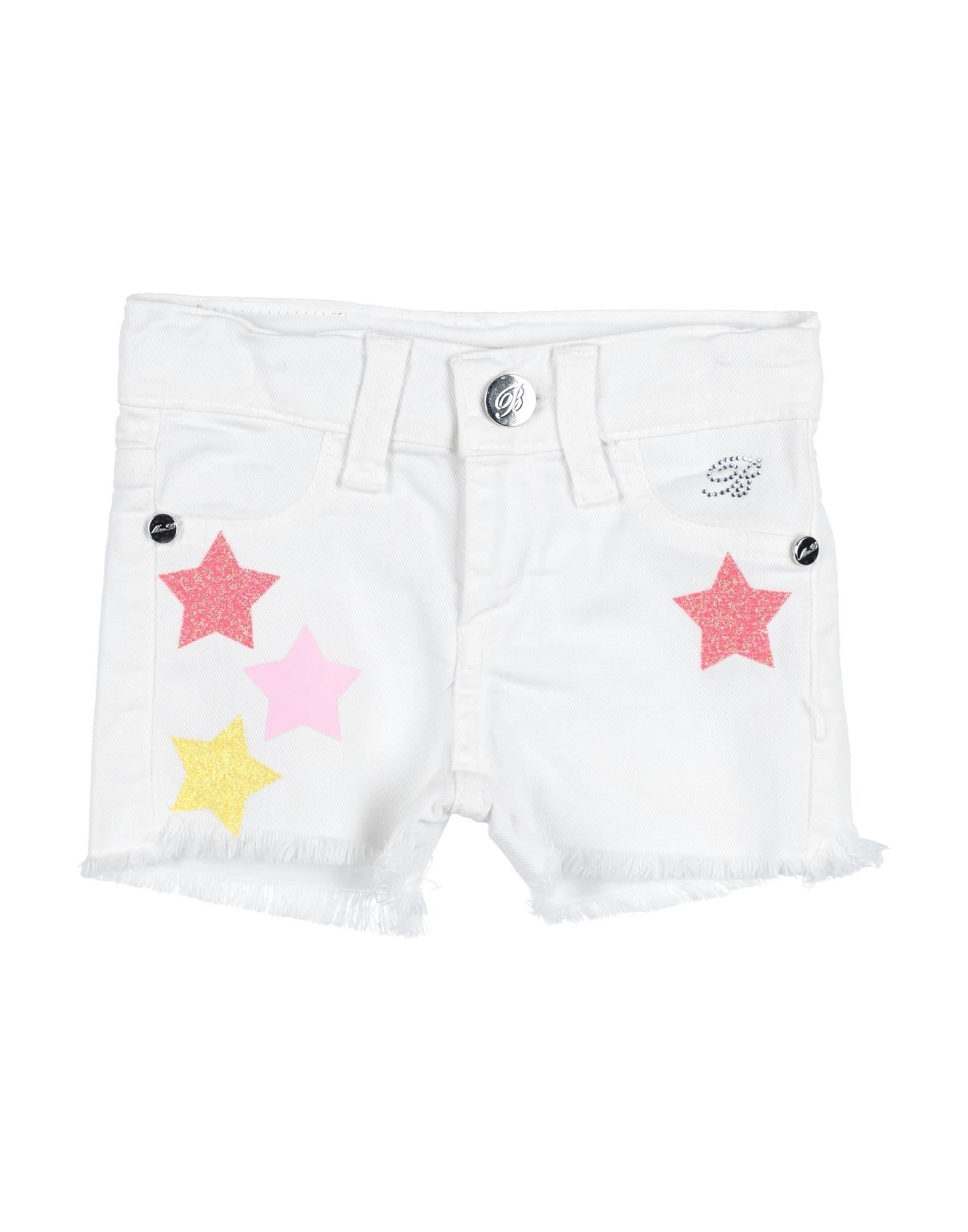 MISS BLUMARINE Jeansshorts Kinder Weiß von MISS BLUMARINE