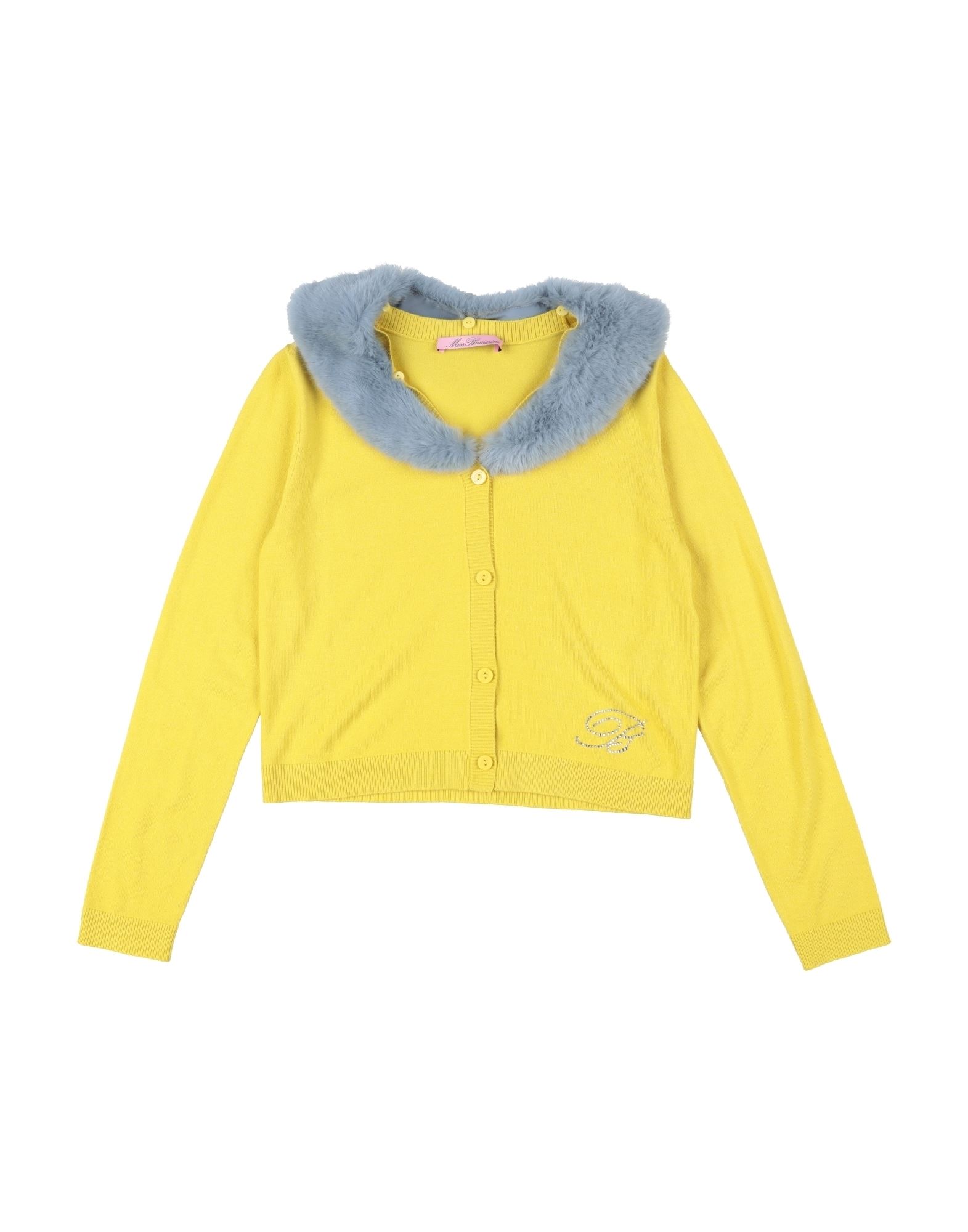 MISS BLUMARINE Strickjacke Kinder Gelb von MISS BLUMARINE