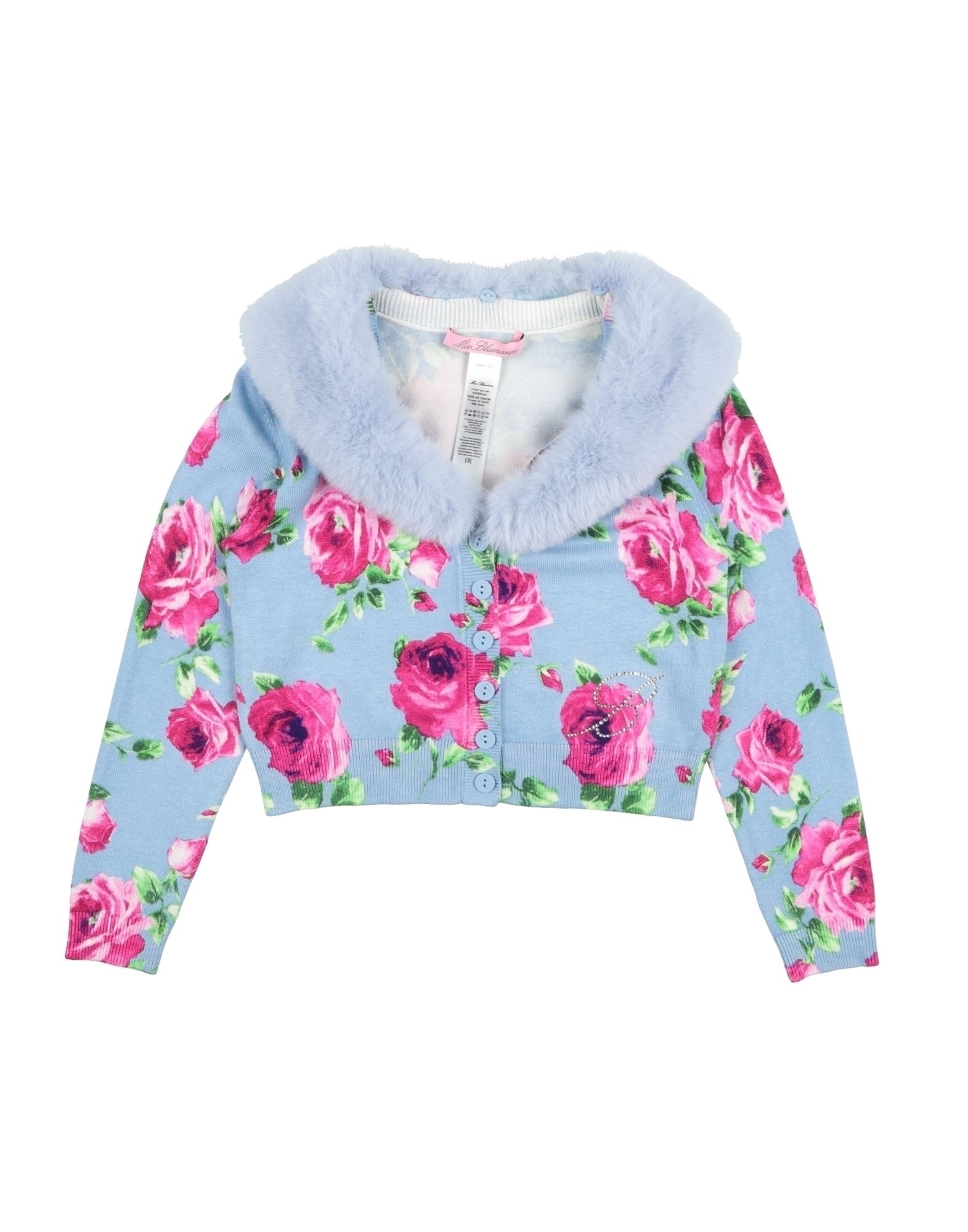 MISS BLUMARINE Strickjacke Kinder Hellblau MISS BLUMARINE Strickjacke Kinder Hellblau von MISS BLUMARINE