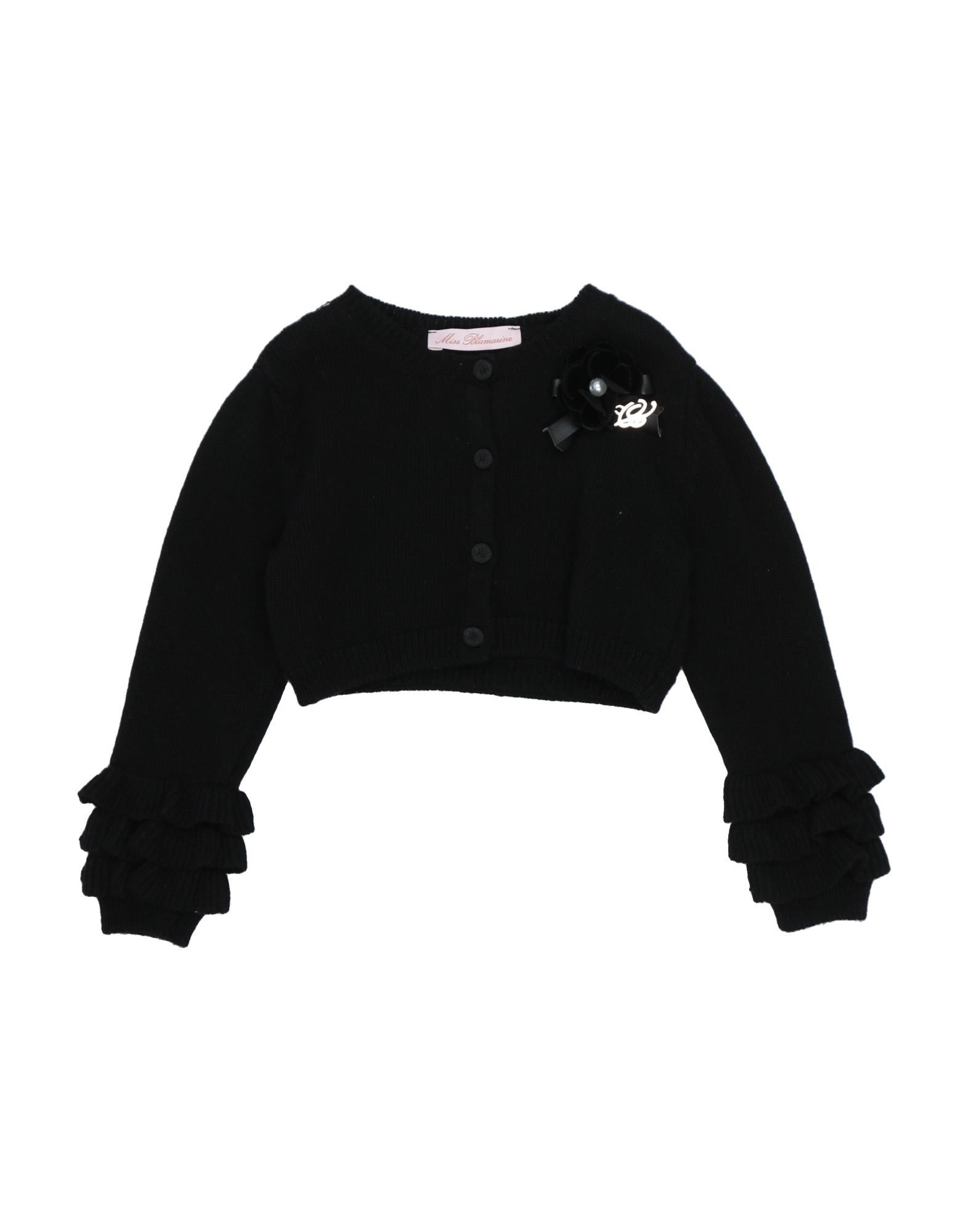 MISS BLUMARINE Wickelpullover Kinder Schwarz von MISS BLUMARINE