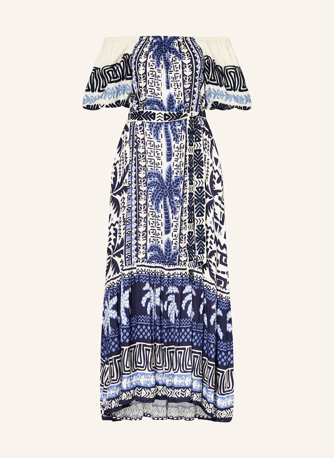 Miss June Off-Shoulder-Kleid blau von MISS JUNE