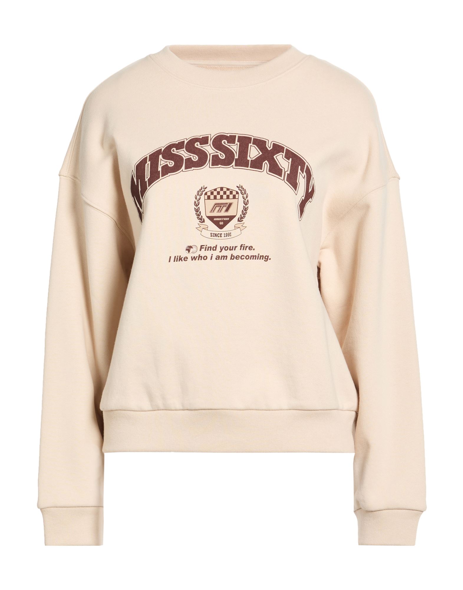 MISS SIXTY Sweatshirt Damen Beige von MISS SIXTY