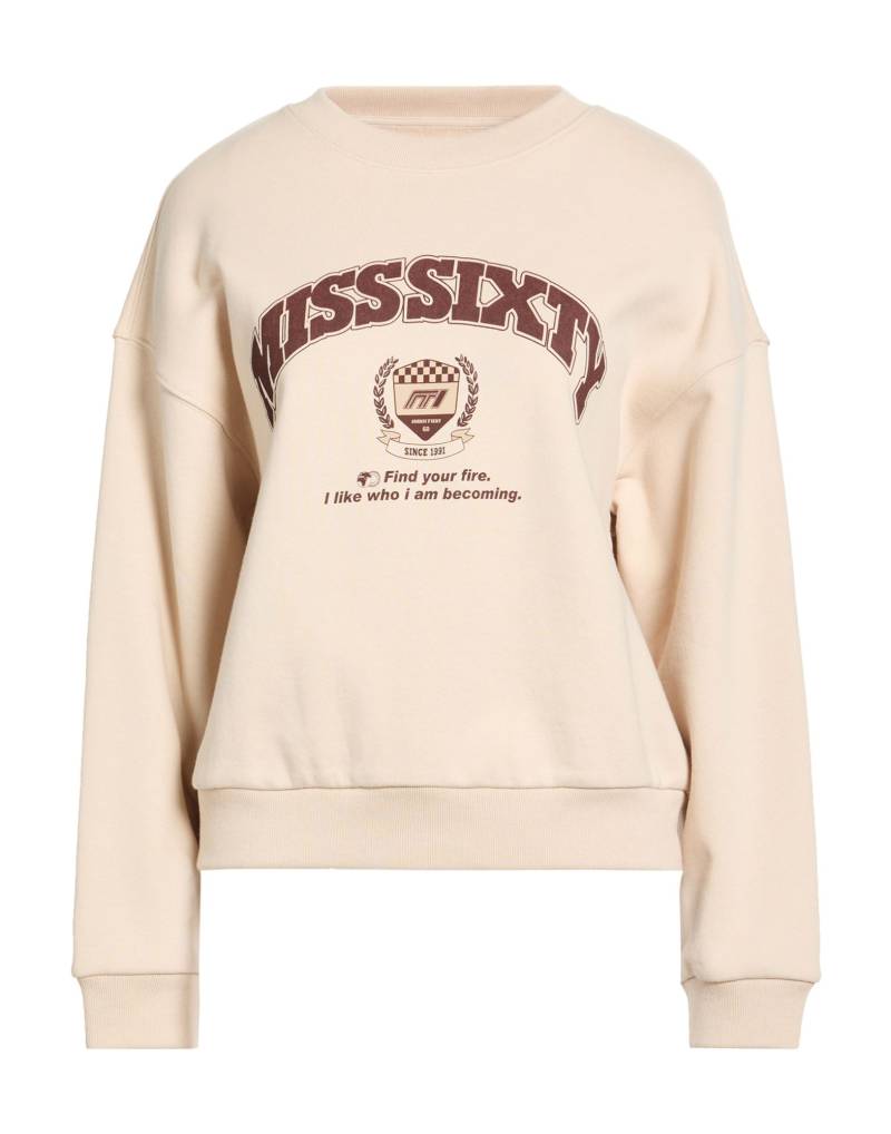MISS SIXTY Sweatshirt Damen Beige von MISS SIXTY