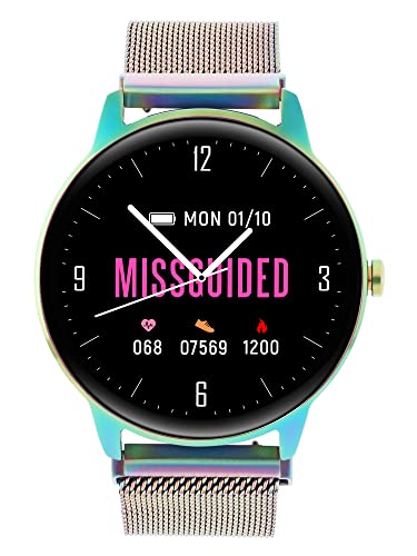 MISSGUIDED Damen Smart Watch mit schillerndem Armband MISSGUIDED Damen Smart Watch mit schillerndem Armband von MISSGUIDED