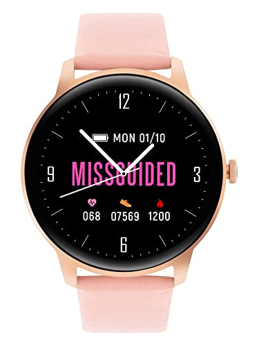 MISSGUIDED Damen Smart Watch mit rosa Armband MISSGUIDED Damen Smart Watch mit rosa Armband von MISSGUIDED