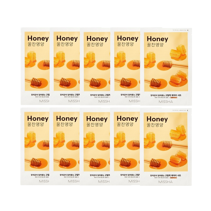 MISSHA - Airy Fit Sheet Mask - Honey - 1pc (10ea) Set von MISSHA