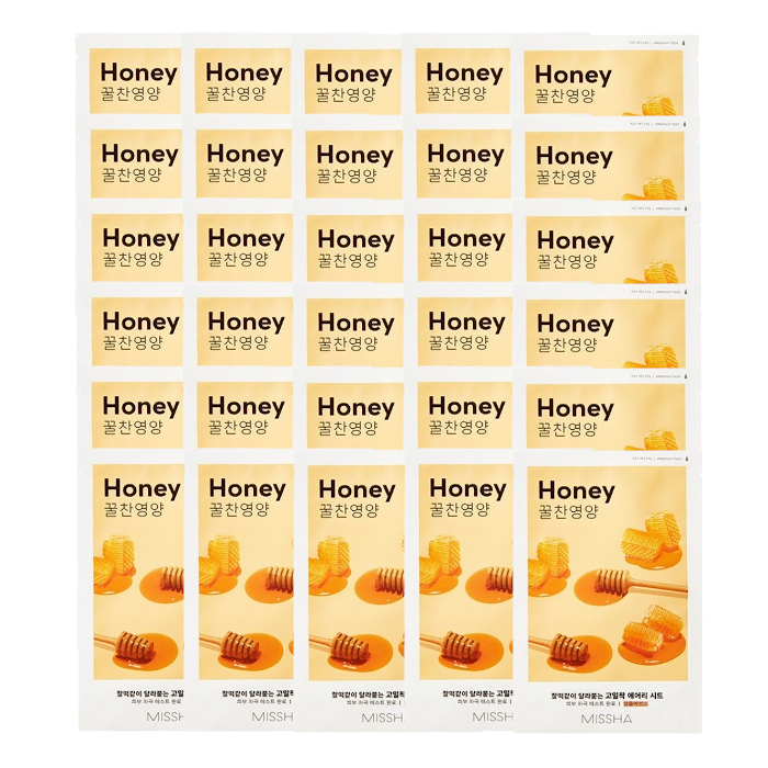 MISSHA - Airy Fit Sheet Mask - Honey - 1pc (30ea) Set von MISSHA