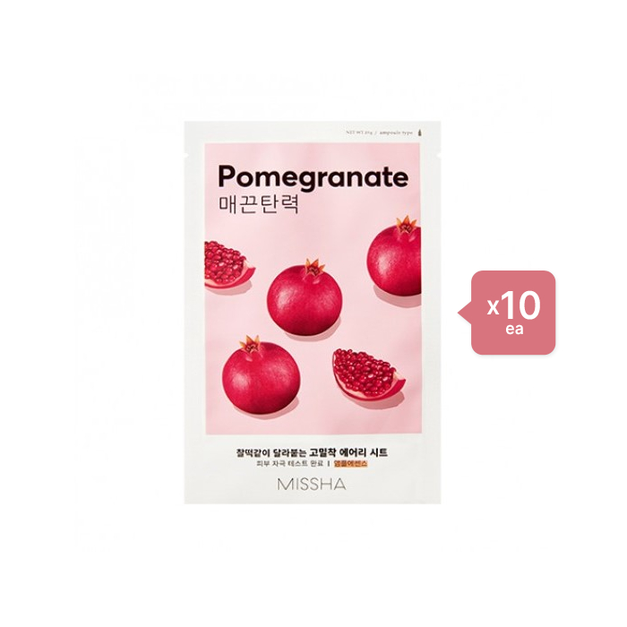 MISSHA - Airy Fit Sheet Mask - Pomegranate - 1pc (10ea) Set von MISSHA