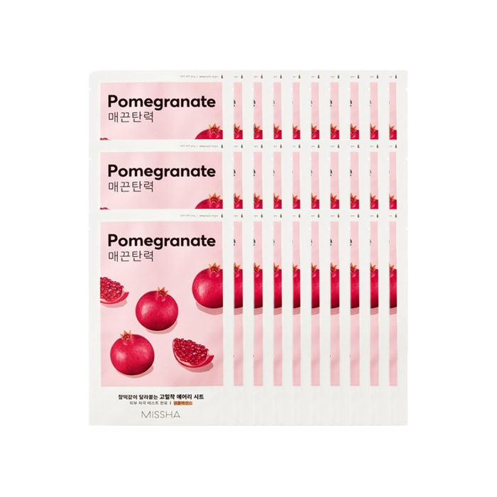 MISSHA - Airy Fit Sheet Mask - Pomegranate - 1pc (30ea) Set von MISSHA