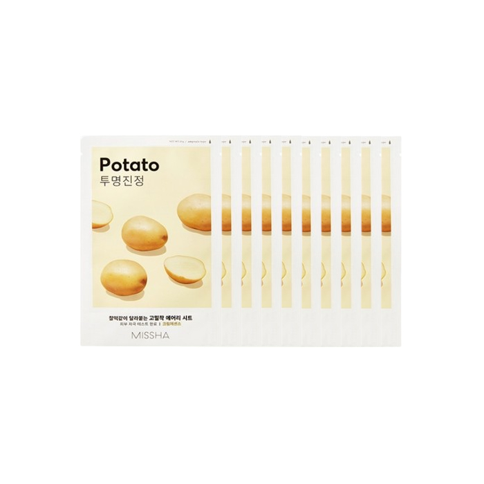 MISSHA - Airy Fit Sheet Mask - Potato - 1pc (10ea) Set von MISSHA