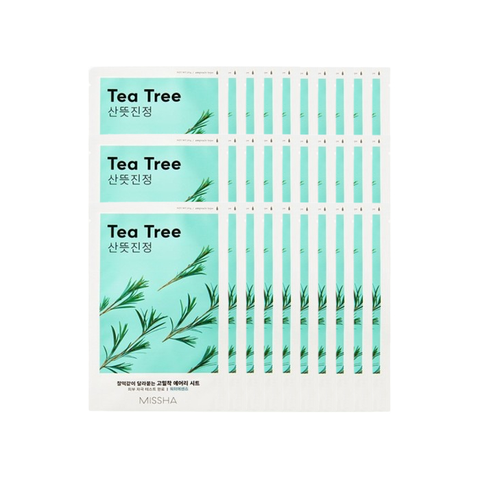 MISSHA - Airy Fit Sheet Mask - Tea Tree - 1pc (30ea) Set von MISSHA