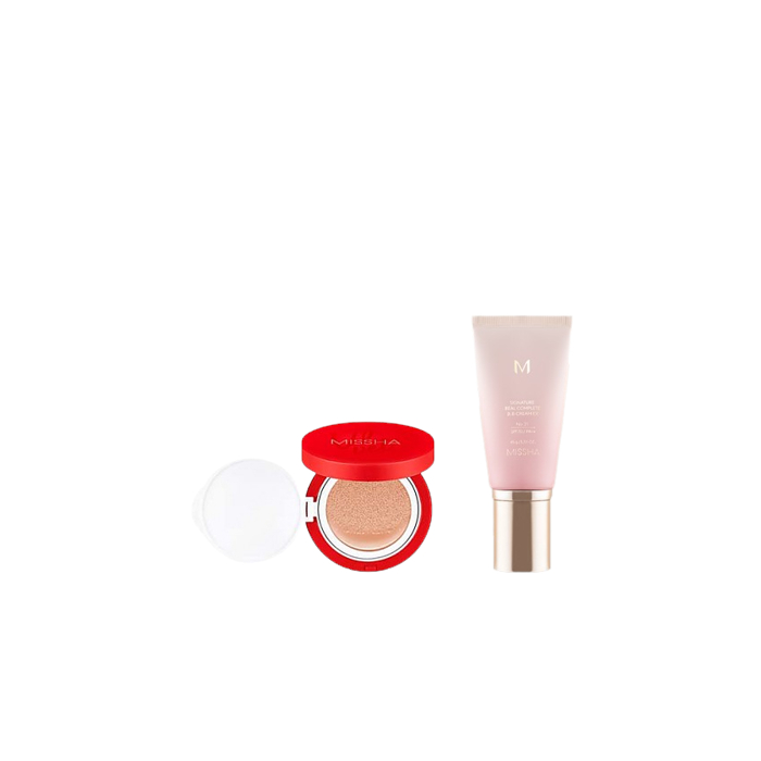 MISSHA - M Signature Real Complete BB Cream EX SPF30 PA++ (New Version) - 45g - 21 Bright Beige X MISSHA - Velvet Finish... von MISSHA