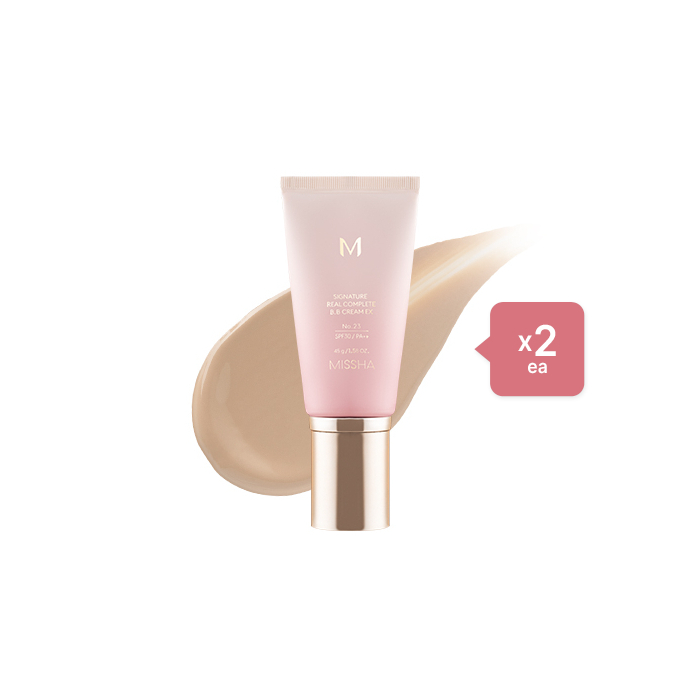 MISSHA M Signature Real Complete BB Cream EX SPF30 PA++ (New Version) - 45g - 23 Calm Beige (2ea) Set von MISSHA