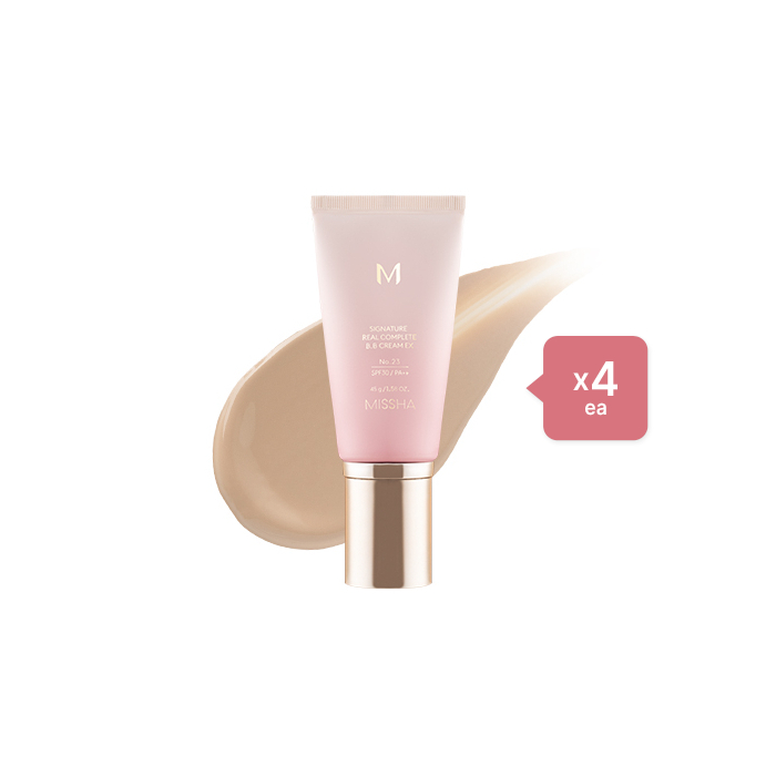 MISSHA M Signature Real Complete BB Cream EX SPF30 PA++ (New Version) - 45g - 23 Calm Beige (4ea) Set von MISSHA