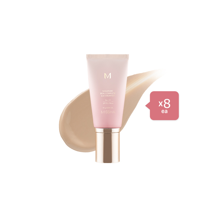 MISSHA M Signature Real Complete BB Cream EX SPF30 PA++ (New Version) - 45g - 23 Calm Beige (8ea) Set von MISSHA