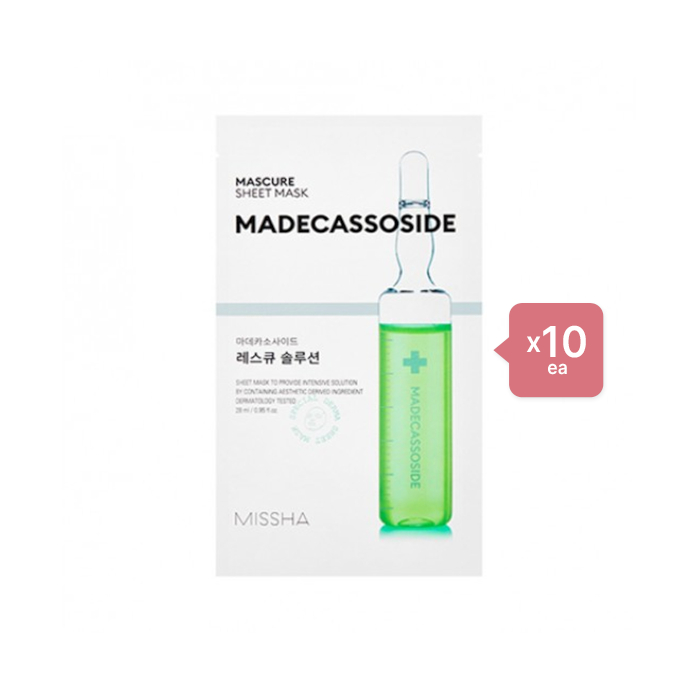 MISSHA Mascure Solution Sheet Mask - Madecassoside - 1pc (10ea) Set von MISSHA