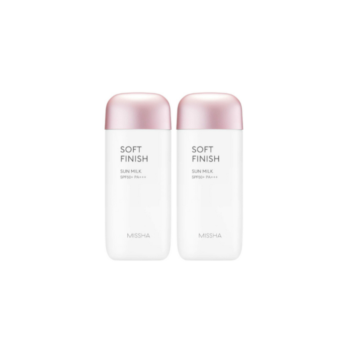 Missha All-Around Safe Block Soft Finish Sun Milk (2er) Set von MISSHA