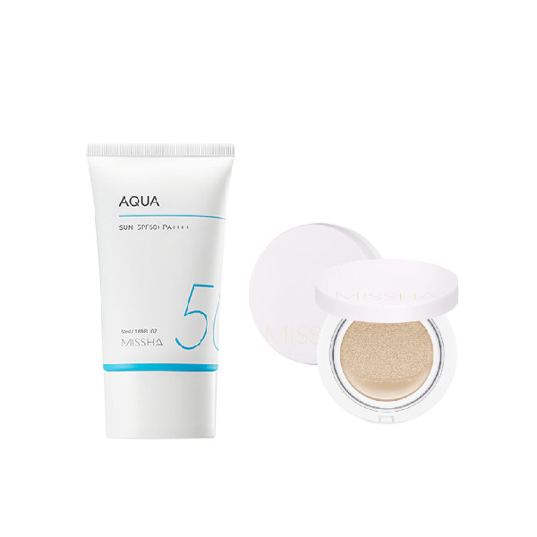 Missha Aqua Sun X Magic Cushion Cover Lastng # 21 Set von MISSHA