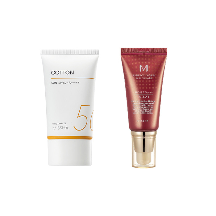 Missha Cotton Sun X M Perfect Cover BB cream # 23 Set von MISSHA