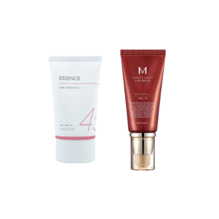 Missha Essence Sun X M Perfect Cover BB cream # 21 Set von MISSHA