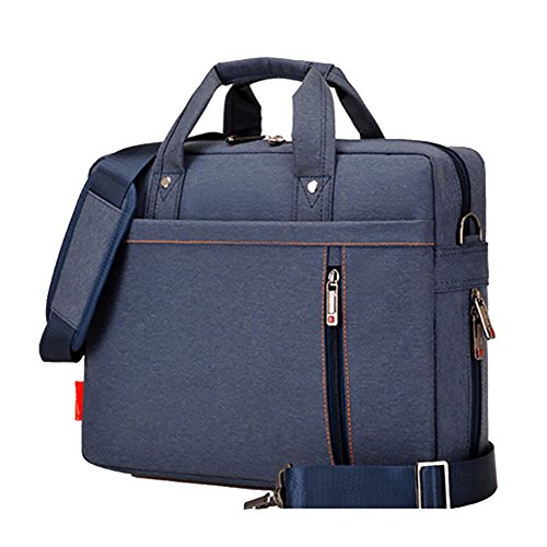 13-14 Zoll Laptoptasche Notebooktasche für Laptop Tablet Schultertasche 360 stoßfest Umhängetasche Computer Bag Tasche wasserdicht mit Schultergurt für Schule Studium Blau von MISSMAO