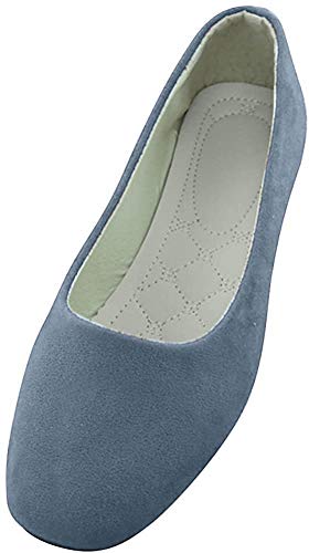 MISSMAO Damenschuhe Ballerinas Klassische Ballerinas Flache Schuhe Schnüren Klassische Ballerinas Komfort und Stil,Grau,EU 41 von MISSMAO