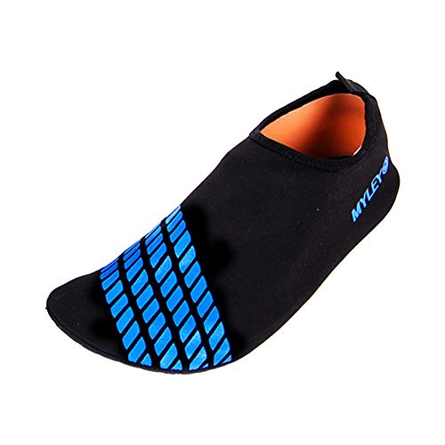 MISSMAO Schwimmschuhe Damen Herren Strandschuhe Surfschuhe Aquaschuhe Barfuß Badeschuhe für Wassersport Beach Pool Surfen Yoga,Blau,40/41 EU von MISSMAO