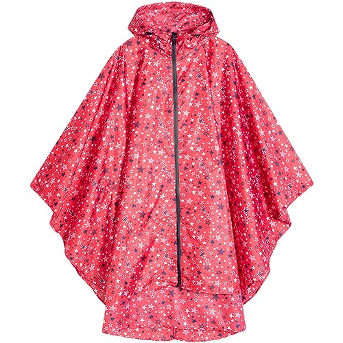 MISSMAO Wasserdichter Regenponcho, Leichter regenschutz Regencape, Regenjacke Regenmantel Wasserdicht Unisex Regenschutz Regen Poncho für Fahrrad, Wandern und Camping 7029-26 L von MISSMAO