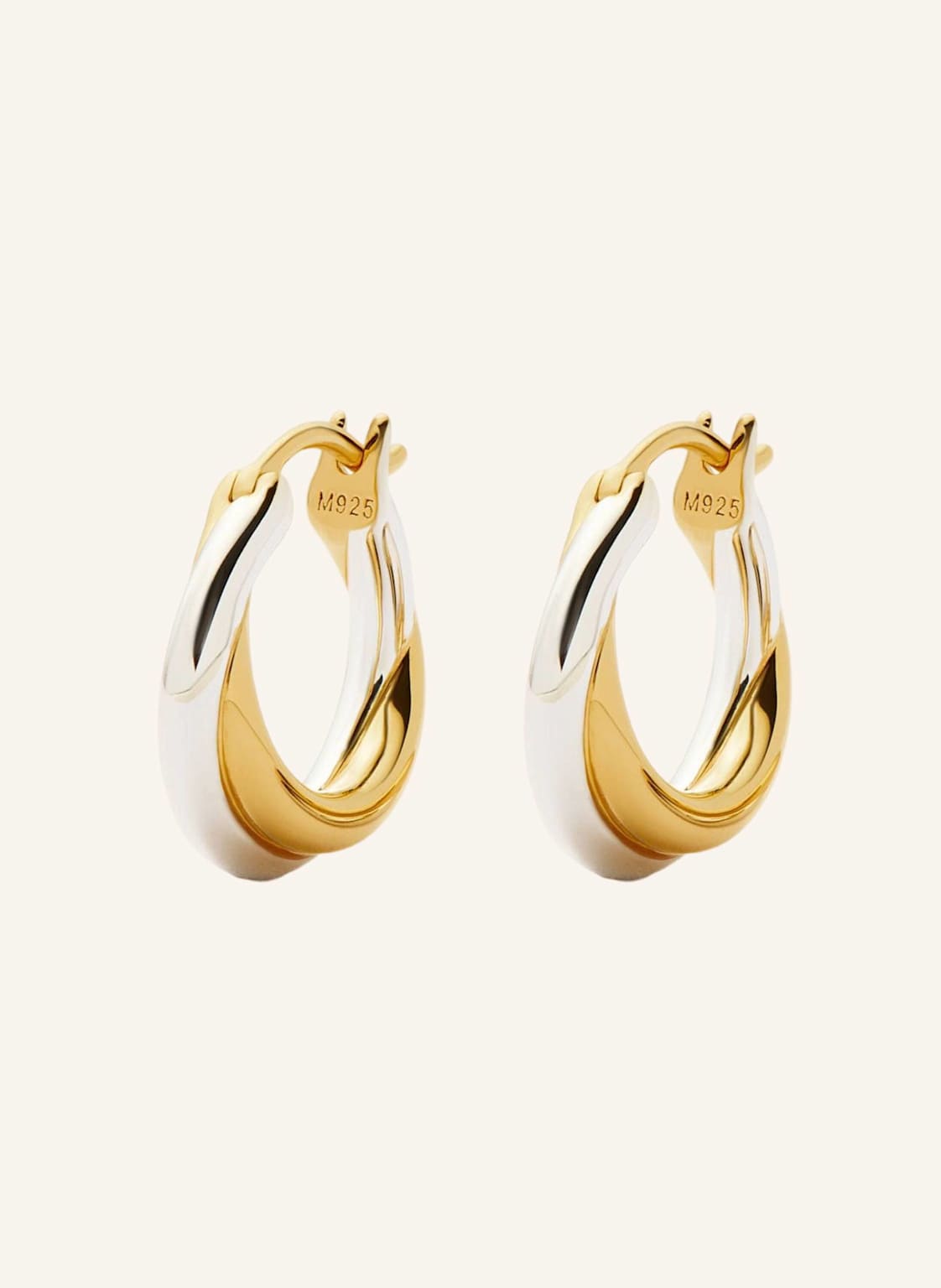 Missoma Creolen Lucy Williams Entwine Small Hoops By Glambou gold von MISSOMA