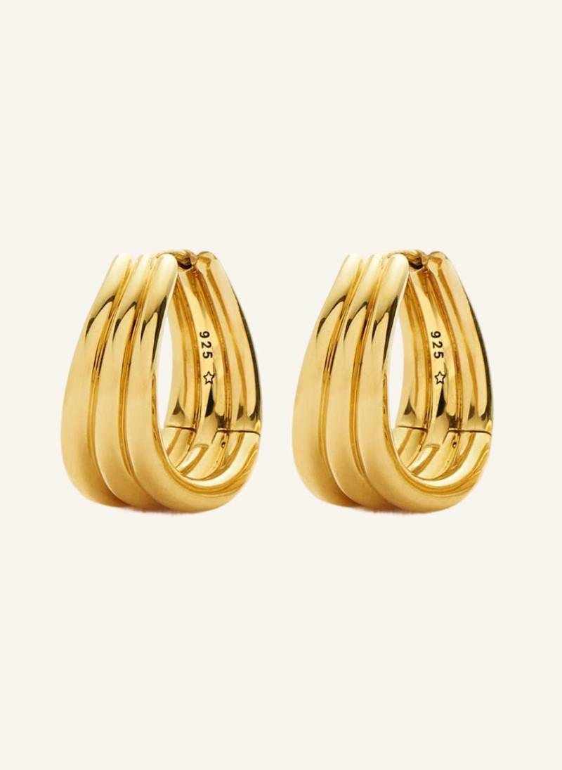 Missoma Creolen Savi Triple Ridge Hoops By Glambou gold von MISSOMA