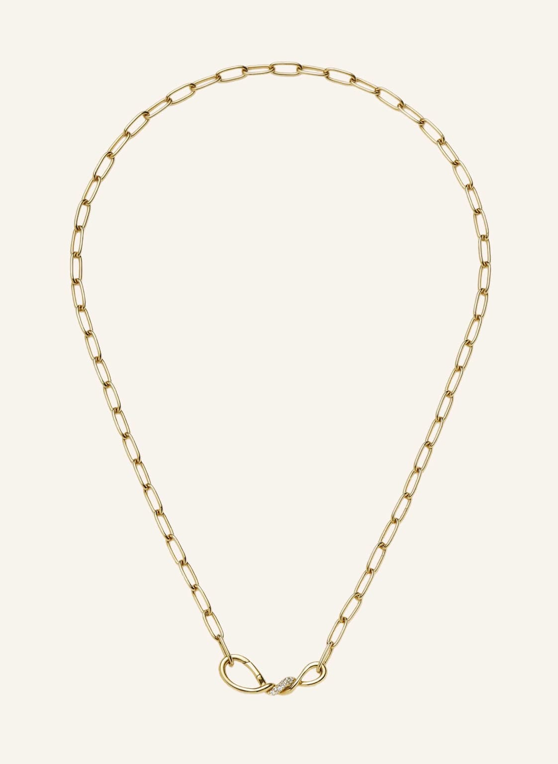 Missoma Halsschmuck Molten Snow Paperclip By Glambou gold von MISSOMA