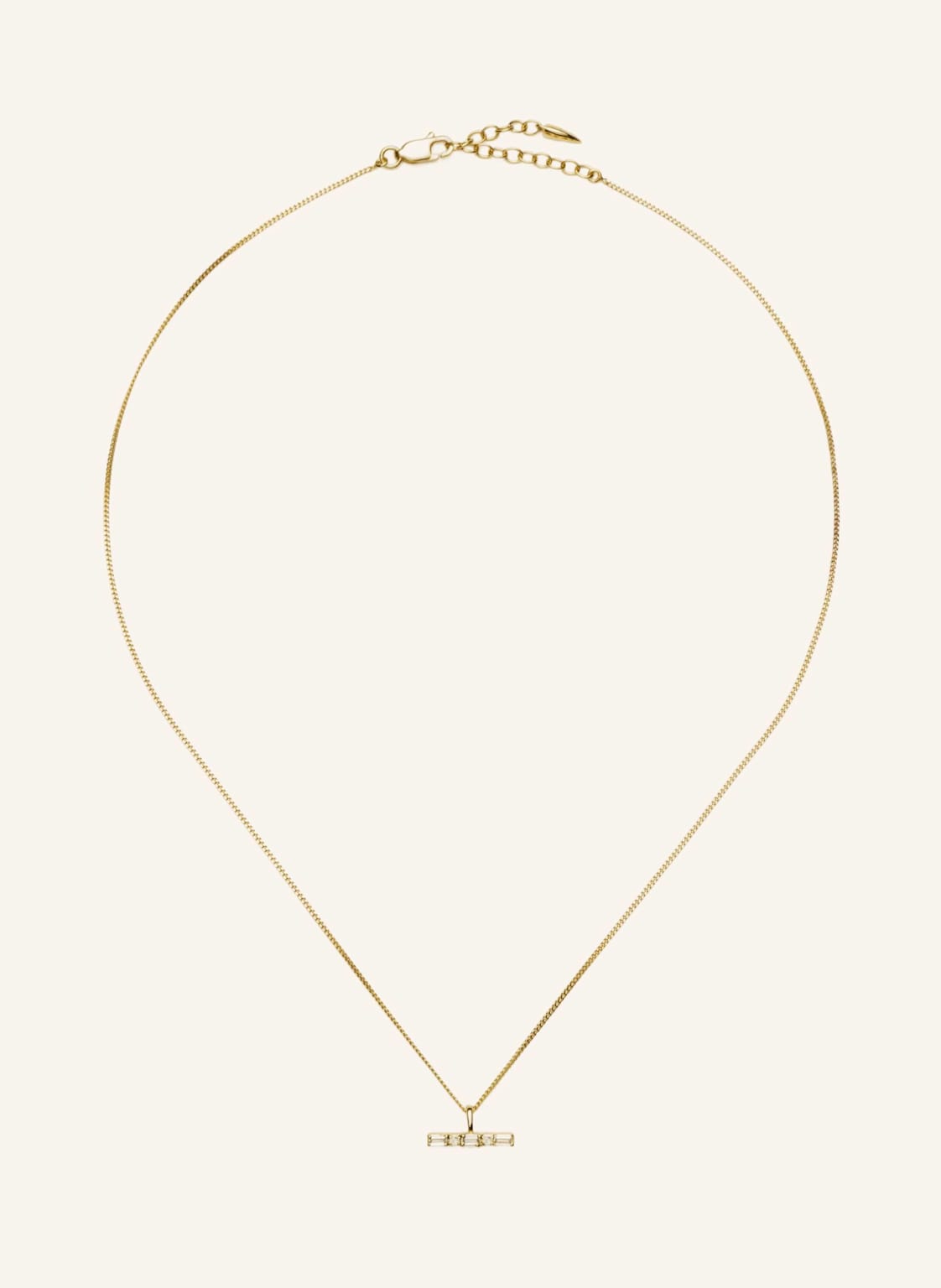 Missoma Ketten Mit Anhänger Lucy Williams T-Bar Stone Kette Mit Anhänger By Glambou gold von MISSOMA