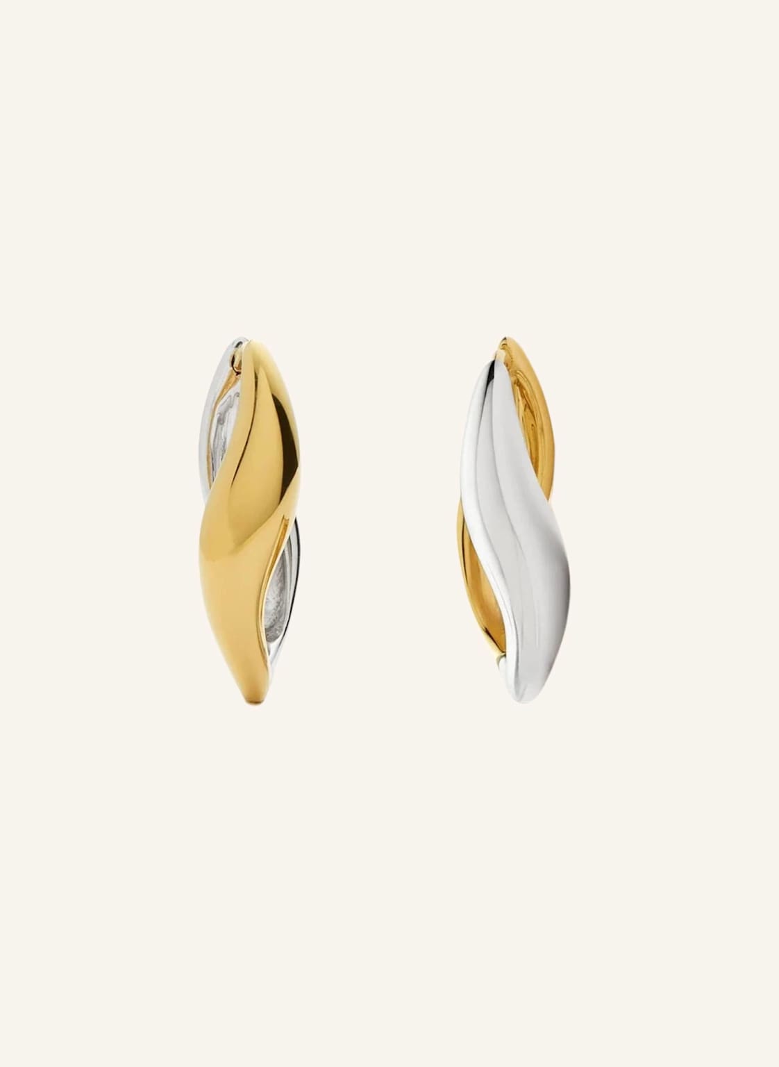 Missoma Ohrhänger Savi Signature Small Hoops By Glambou gold von MISSOMA