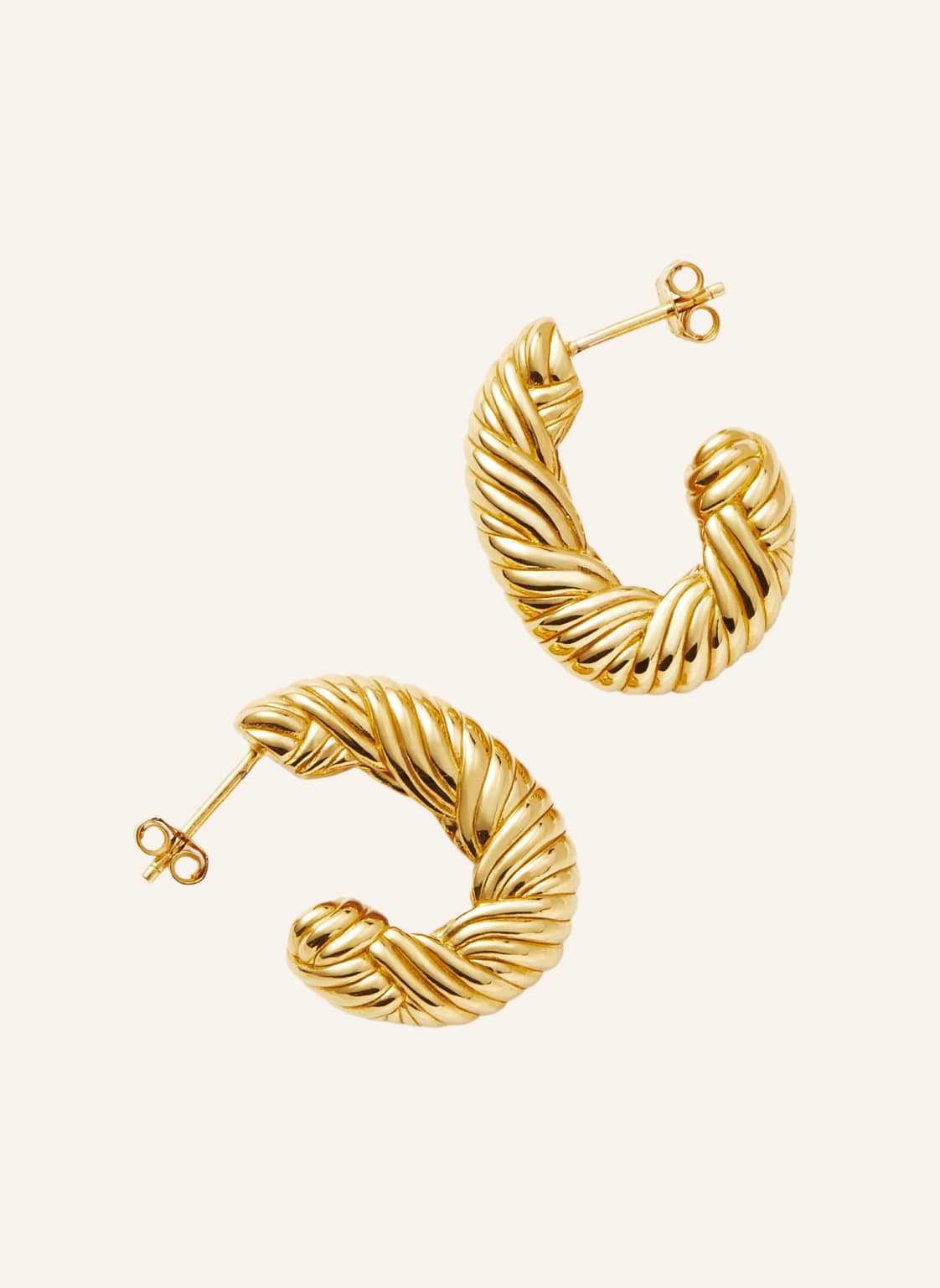 Missoma Ohrringe Chubby Wavy Hoops By Glambou gold Missoma Ohrringe Chubby Wavy Hoops By Glambou gold von MISSOMA