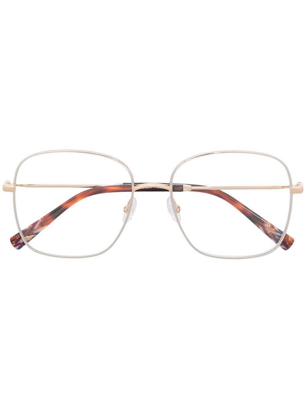 MISSONI EYEWEAR Eckige Brille im Oversized-Look - Gold von MISSONI EYEWEAR