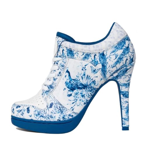 MISSY ROCKZ DELFI ROCKZ Royalblue/White, Größe:EU 42 / UK 9 / US 11, Absatz:10.5 cm von MISSY ROCKZ