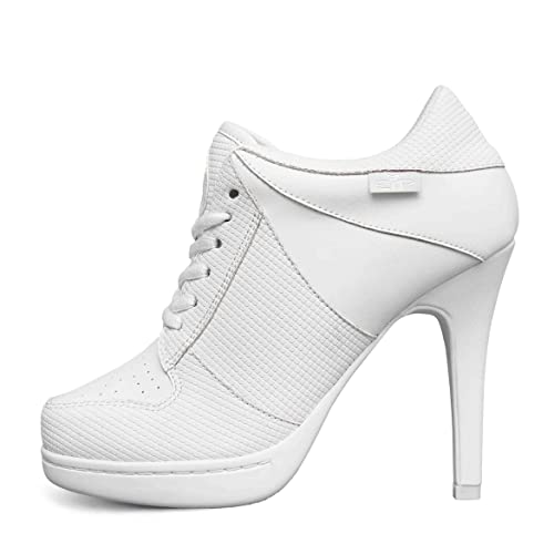 MISSY ROCKZ Simply White just White, Größe:EU 42 / UK 9 / US 11, Absatz:10.5 cm von MISSY ROCKZ