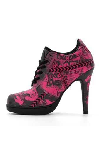 MISSY ROCKZ Toxic 2.0 pink/Black, Größe:EU 37 / UK 4.5 / US 6.5, Absatz:8.5 cm von MISSY ROCKZ