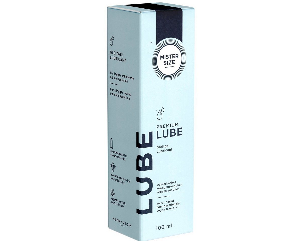 MISTER SIZE Gleitgel Premium Lube, Tube mit 100ml, 1-tlg., medizinisches Gleitgel auf Wasserbasis von MISTER SIZE