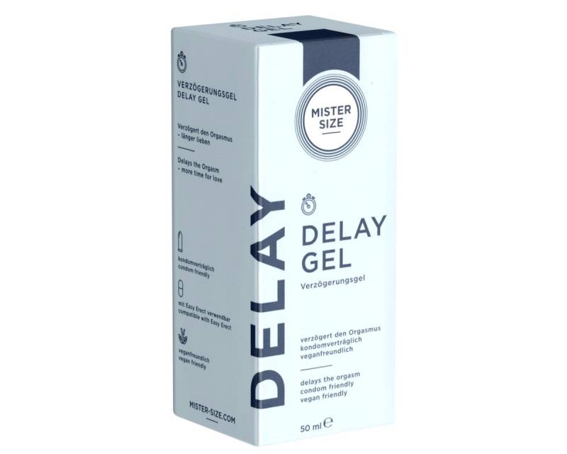 MISTER SIZE Verzögerungsmittel Delay Gel, Flasche mit 50ml, 1-tlg., Verzögerungsgel auf Wasserbasis von MISTER SIZE