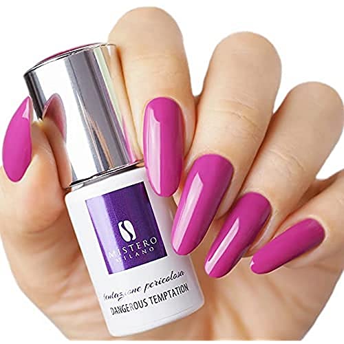 Mistero Milano Nagellack UV – Led Nagellack – UV Nagellack – Nail Polish – Hybrid Nagellack – Volle Deckkraft – 7 ml Dangerous Temptation von MISTERO MILANO