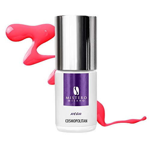 Mistero Milano Nagellack UV Neon – Led Nagellack – UV Nagellack – Nail Polish – Hybrid Neon Nagellack – 7ml Cosmopolitan von MISTERO MILANO