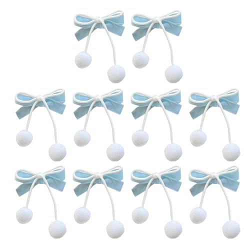 1 Stück / 1 Paar / 10 Stück Bowknot-Form Haarnadeln Mädchen Punk Haarspange Karneval Pferdeschwanz Haarspange mit für Damen Pony von MISUVRSE