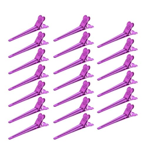 20pcs Salon Dividing Duck Bill Hair Clips Multicolor Metall Friseur Barrette von MISUVRSE