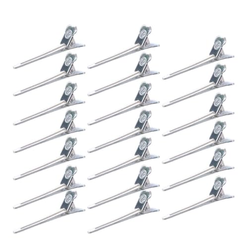 20pcs Salon Dividing Duck Bill Hair Clips Multicolor Metall Friseur Barrette von MISUVRSE