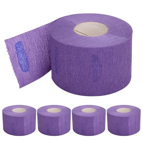 5 Rollen Einweg-Barber-Papier-Halsstreifen, professionell, dehnbares Papier, Nackenband, Schutz, Friseurzubehör, Geschenke, Friseurzubehör, Werkzeug 5 Rollen Einweg-Barber-Papier-Halsstreifen, professionell, dehnbares Papier, Nackenband, Schutz, Friseurzubehör, Geschenke, Friseurzubehör, Werkzeug von MISUVRSE